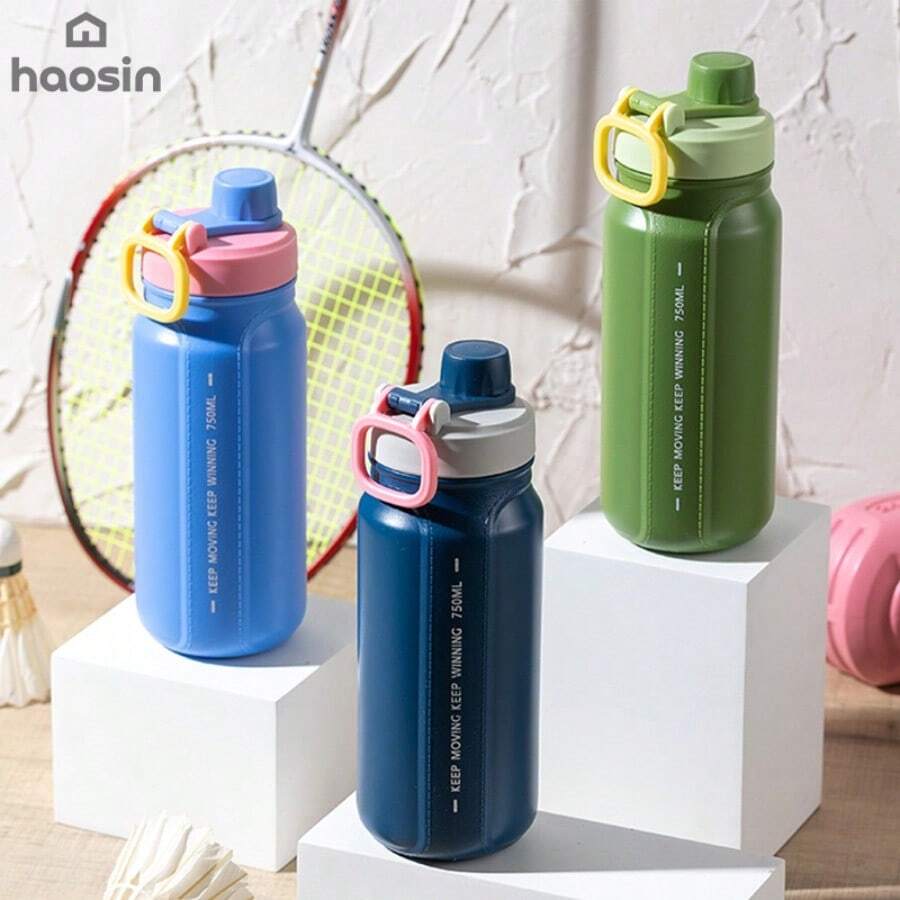 550ml/750ml Sports Water Bottle Leakproof Portable for Outdoor Sports & Activities, Cor Aleatória. Perfect Gift Choice - Cor - Visão 1