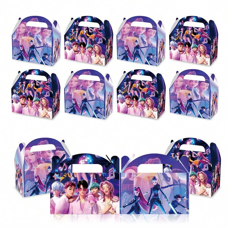 Random12pcs Premium K-POP Themed Gift Box - Packed With Stylish Fan Favorites, Great For Celebrating Idol Milestones And Sharing Fan Spirit - Multicolor - View 1
