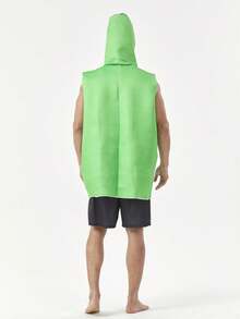 1pc Unisex Green Beer Jumpsuit Cosplay, Beer Festival Holiday Funny Novelty Realistic Beer Bottle Design Carnival Halloween Party Costume - Multicolor - View 6