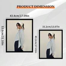 12 X 16"/16 X 20" Picture Frame With Plastic Sheet , Display For 12 X 16 /16 X 20 Poster , Wall Gallery Photo Frames , Black  , Set Of 4 - Black - 4pcs - View 4