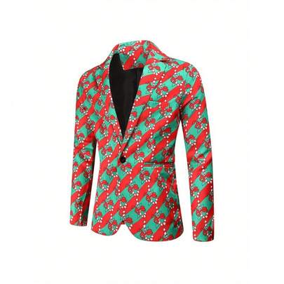 Men Adult Christmas Costumes Suit Funny Bachelor Party Suit Jacket Xmas