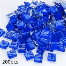 200pcs 0.39inch Square Glass Mosaic Tiles - Premium Craft Decorative Pieces For Creative Art, Painting, Handmade Jewelry, And DIY Projects - A - View 16