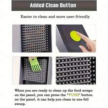 [Vegetable Slicer] 16-In-1 Vegetable Chopper, Professional Onion Chopper, Multi-Functional Food Chopper, Kitchen Vegetable Slicer And Dicer, Vegetable Chopper With 8 Blades, Carrot Chopper With Container Father Gift - màu đen - Xem 7