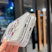 Funda magnética para teléfono estilo coreano Rico Pinco compatible con iPhone 17 16 15 14 Pro Max S25 - transparente - Ver 8