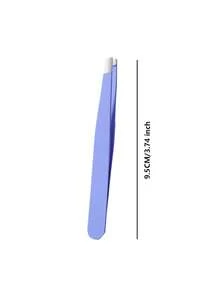 4件套专业镊子套装，紫色皮套 - 斜口和尖头精密镊子，适用于修眉、面部毛发、去除内生毛发 - 不锈钢美容工具，配有便携式收纳盒，适合旅行、居家、沙龙使用 - 淡紫色 - 查看 10