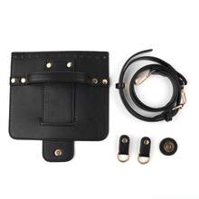 5件套钩针编织包DIY制作材料，PU皮革帽扣肩带，手工斜挎包，钩针编织钱包DIY，节日礼物，生日礼物，女士钱包制作，钱包制作材料 - A - 查看 5