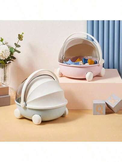 1 pieza Cuna portátil redonda - Cápsula de sueño de malla transpirable, diseño de alta calidad para almacenar muñecas, figuras, juguetes, artículos, viajes, almacenamiento doméstico y colección, cuna compacta con cierre