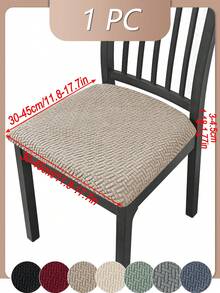 1pc Solid Color Jacquard Striped Bench Cover With Cord, High Elastic Dust-Proof Decorative Bench Slipcover, Suitable For Bedroom, Living Room, Study, Dining Room, Daily Use - Multicolor - View 14