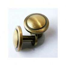 Bronze Vintage Dresser Knobs Antique Round Cabinet Knobs Pulls For Kitchen Metal Round Drawer Knobs Cupboard Closet Wardrobe Zinc Alloy Door Knobs With 3 Sized Screws For Furniture - As Picture - View 4