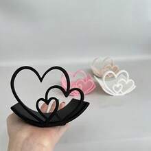 1 buc. Suport romantic în formă de inimă pentru hârtie igienică, suport roz pentru depozitarea șervețelelor, suport independent pentru afișarea șervețelelor din plastic, durabil și elegant, decorațiune de birou pentru baie, dormitor, living, casă, bucătărie, birou și cafenea, cadouri perfecte pentru Ziua Îndrăgostiților, Ziua Mamei, Ziua Tatălui și ziua de naștere. - Multicolor - Vizualizare 5