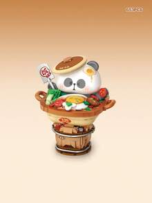 LOZ 648片麻辣火锅积木套装，653片腊肉电饭煲积木模型，拼装积木玩具，DIY手工礼物，男女皆宜，客厅装饰，最佳节日和生日礼物 - 彩色 - 查看 10