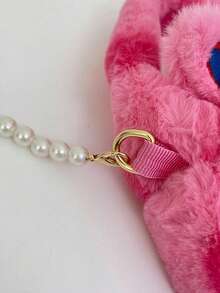 Cartoon Cute Dot Cat Bag Handbag Single Shoulder Bag Large Capacity Student Fashion Versatile Crossbody Bag - Pink - View 9