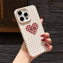 Funda protectora de teléfono con textura de cuero vintage y resistente a golpes, compatible con modelos de Apple. Adecuado como regalo de cumpleaños y Navidad para parejas, novias, hijas, novios y adolescentes. - Blanco antiguo - Ver 2