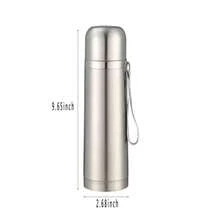 Thermal Cups Vacuum Insulated Bottles Insulated Stainless Steel Tumbler With Handle Thermo Flask Coffee Travel Mug With Rope - 銀色 - 查看 3
