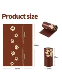 1 Set Disposable Portable Poop Bag, Milk & Chocolate Scented, Material - Multicolor - View 2