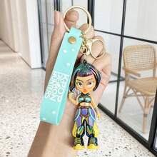 1个K-Pop电镀女巫组合钥匙扣吊坠，人气女团汽车包包小礼物配饰 - 彩色 - 查看 6