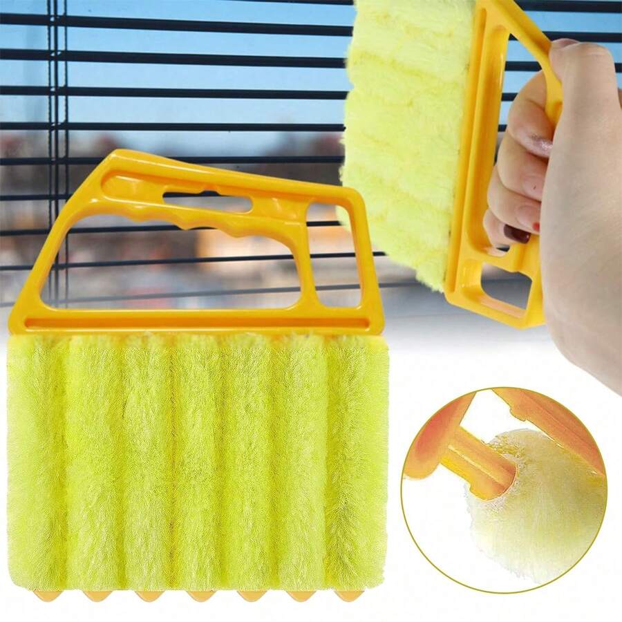 1pc Washable Window Cleaning Brushes | Microfibers For Effortless Dust Collection And Blinds Cleaning - Multiple Styles - View 1