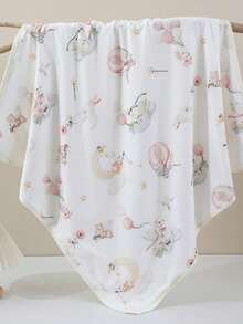 1 件婴儿亲肤柔软襁褓毯，85*85 厘米，四季适用 - 彩色 - 查看 10