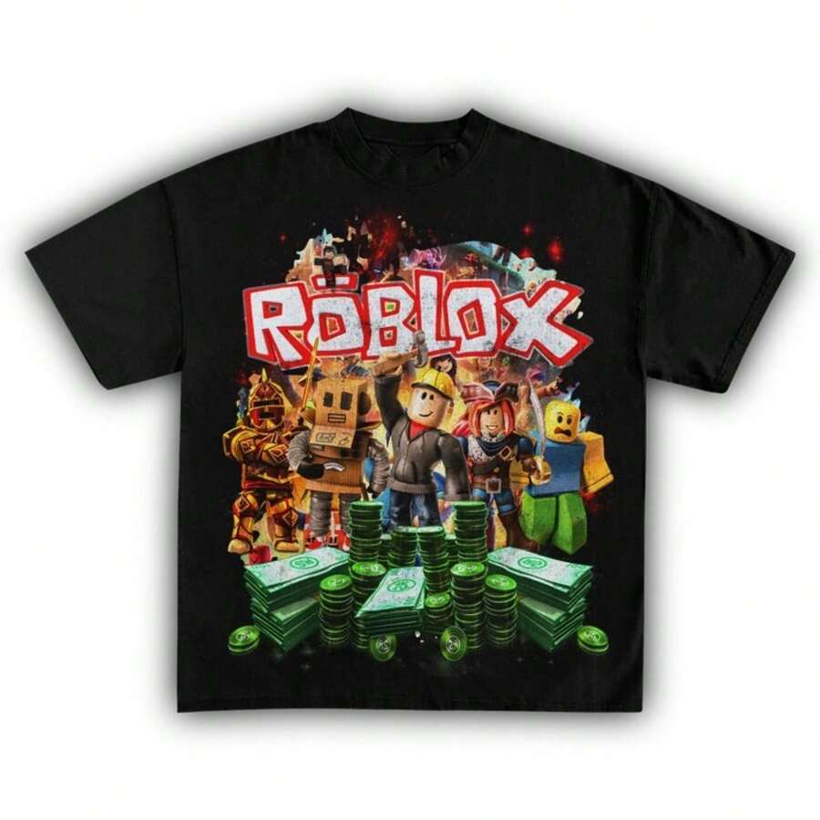 ROBLOXS Vintage Gaming Gamer Graphic Tee Unisex Short Sve Shirt S-5XL - 款式3 - 查看 1