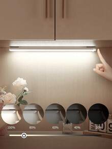1pc 10/20/30/50cm USB Rechargeable LED Light Strip With Motion Sensor - Ideal For Cabinets, Wardrobes And Corridors, Wireless Motion Sensor LED Light Strip, Under Cabinet Lighting, Rechargeable Magnetic Stick-On Night Light For Corridor, Kitchen Cabinet, Wardrobe, Room Decor - Smart Cabinet Light Strips - View 8