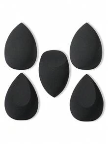 5PCS Basic Replacement Makeup Sponges: Latex-Free Soft Sponges For Daily Home Base Makeup Use - Black - View 11