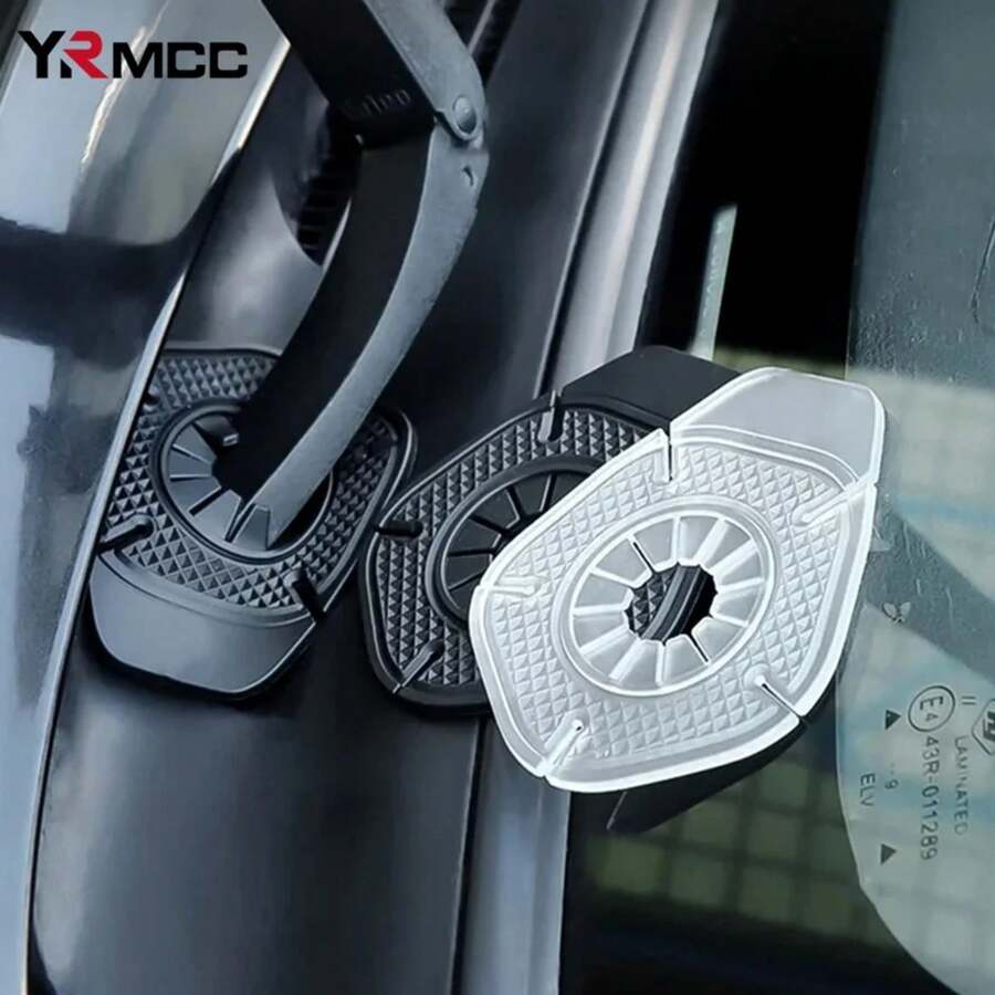 Cubiertas protectoras para limpiaparabrisas de coche, 2 uds., para limpiaparabrisas de coche, agujero para brazo, hojas, Protector a prueba de polvo, herramientas duraderas, accesorios para coche RIY2 - 2 piezas transparentes - Ver 1