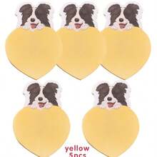 Cute Cartoon Animal Sticky Notes, School/Office Memo Stickers - Yellow Dog [5 Copies Given] - View 10