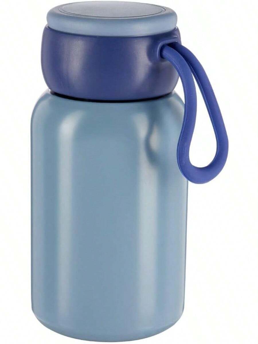 Mini Termo de Acero Inoxidable 350 ml, Compacto y Ultraligero, Ideal para una Sola Porción de Café o Té, Color Blanco-087 - Azul - Ver 1