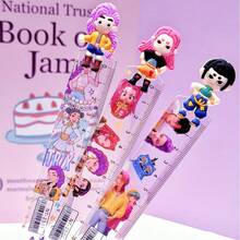 1pc Witch Hunter Ruler, Transparent Cute Creative Silicone Shaped Ruler, Small Gift - Random - Multicolor - View 3