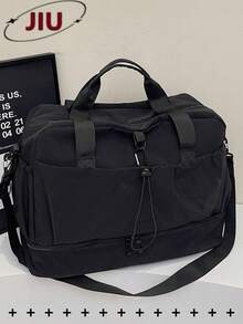 大容量尼龙旅行包，多口袋行李袋，独立鞋仓手提健身包，干湿两用瑜伽包，多功能旅行包，轻便训练包，适合学生、医生、护士、教师、上班族、商务人士，可用于健身房、医院、邮轮、学校、机场、户外、运动、徒步旅行、工作、旅行、周末、假日礼物、生日礼物等场合。旅行包、过夜包、随身行李包、夏季度假必备旅行用品、旅行必备收纳袋、夏季旅行配件 - 彩色 - 查看 16