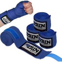 Vendas para Boxeo, Vendas Elásticas de Boxeo, Ringside Vendas para Boxeo, Vendas de Mano Elasticas para Protección, Protección de Muñecas y Nudillos, Boxeo, Kickboxing, Muay Thai, Lucha - Rojo - Ver 1