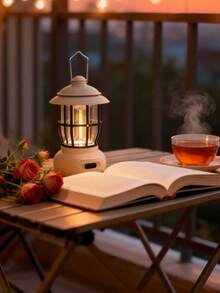 Outdoor LED Camping Light, Portable USB Rechargeable Light, Retro LED Lamp, Travel Tent Light, Portable Camping Lamp, Fishing Light - As Shown In the Figure - View 13