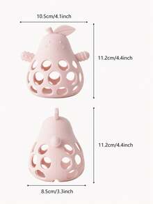 1pc Silicone Baby Teether, Infant Toys, Soothing Sensory Teethers For Babies, Easy To Grip Baby Rattle Teether Sensory - 1pcs - View 3