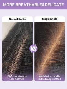 OQ 200% Density 18-30 Inch Silky Straight Hair, No Glue No Trimming Required, 13x4 High Definition Lace Front Wig, Suitable For Beginners, Made Of 100% Unprocessed Human Hair, Breathable Mesh Cap, High Density, High Quality - SNatural - View 11