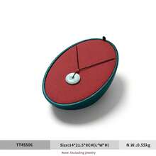 Oirlv High-End Jewelry Display Props, Luxury Necklace, Ring And Bracelet Display Cabinets, Jewelry Display Racks, Suitable For Men And Women Couple Rings, Bracelets, Necklaces And Mall Displays. - Red - View 11