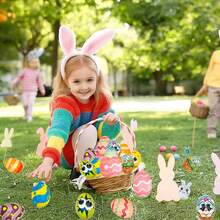 Bộ 12/24/48 quả trứng Phục Sinh đã được đóng gói sẵn, bên trong có đồ chơi mềm dẻo giúp giảm căng thẳng, phù hợp cho bé trai, bé gái, trẻ em và người lớn. Tuyệt vời để nhét vào trứng Phục Sinh, giỏ quà tặng, phần thưởng trong lớp học, quà tặng tiệc tùng, túi kẹo. Màu sắc và kiểu dáng ngẫu nhiên. - Lễ Phục Sinh 2 - Xem 3