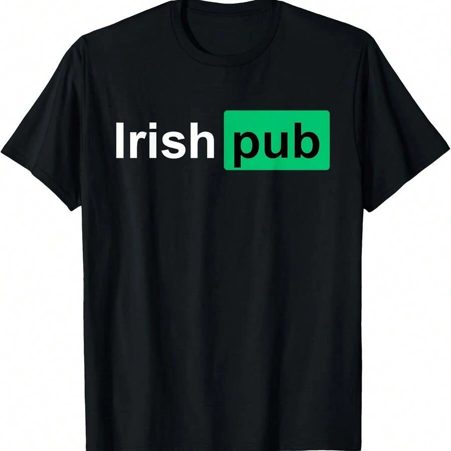 Irish Pub Shirt - Funny Irish Shir - Funny St Patricks Day T-Shirt - Negro 1 - Ver 1