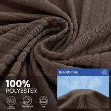 YSTYLE Sofa Cover For 1/2/3/4 Seater, Non-Slip Sofa Cover, Anti-Scratch Sofa Scarf For Cats And Dogs, Furnishing Cloth, Large Stain-Resistant Sofa Scarf - Coffee Brown - View 4