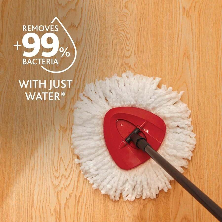 Easywring Microfiber Spin Mop & Bucket Floor Cleaning System With 3 Extra Refills - A - Xem 1