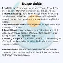 Interactive Licking Mat For Pets | Dog & Cat Slow Feeder, Durable Plastic Material, Blue & White Design, Promotes Dental Health And Mental Stimulation, Gift, Celebration Item - Multicolor - View 4