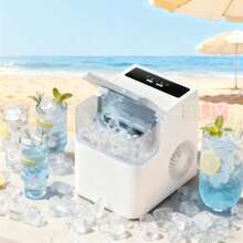 MáQuina Para Fabricar Hielo, PequeñA MáQuina Para Fabricar Hielo De Escritorio Totalmente AutomáTica, OperacióN Simple, Velocidad RáPida Para Fabricar Hielo, MáQuina Para Hielo, MáQuina De Hacer Hielo, FabricacióN RáPida De Hielo, Simple Y Hermosa, FáCil De Operar, La Mejor OpcióN Para Los Amantes Del Hielo, Adecuada Para Las Necesidades Diarias De Bebidas Del Hogar, Adecuada Para El Hogar, La Tienda, La Escuela, El Campamento, Los Viajes (Blanco) - blanco 1 - Ver 2