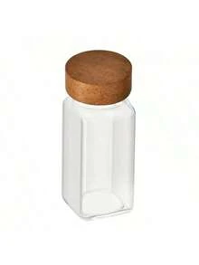 24pcs 40oz Square Spice Jars, Rosewood Pepper Shakers, Glass Spice Containers - Multicolor - View 7