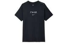 Nike Sportswear 字母印花设计舒适透气短袖T恤，男款，黑色 - 黑色 - 查看 14