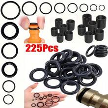 225pcs/990pcs Conjunto de Anéis O-Ring de Borracha – Vedações Resistentes a Óleo, 18 Tamanhos Variados, Tipo Arruela de Manga para Vedação Estanque em Aplicações de Encanamento, Automotivas e de Maquinário - Preto - Visão 12