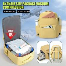 Vacuum Compression Packing Set 40*30*20cm Travel Bag, Luggage Bag, Travel Essential! Manual Pump Vacuum Compression Backpack - Free Up Massive Space With One Pump! Large Capacity + Removable, Back-To-School Season Hot Seller - Rectangle - View 6