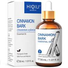 HIQILI 西奇利肉桂精油,辛香木质香调,100毫升/30毫升/10毫升,适用于按摩、提神醒脑、冥想、DIY蜡烛、香薰机,适用于家庭、汽车、酒店、办公室、卧室等场所。 - Cinnamon - 查看 10