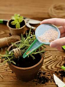 Justerbar handhållen blom- och grönsakssåmaskin - Lättanvänd trädgårdsplanteringsmaskin med rattkontroll, 5 växlar för gräsfrön - Såmaskin - Visa 6