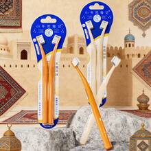 2pcs Orthodontic Soft Bristle Angled Toothbrush, Suitable For Braces, Implants, Retainers, Back Teeth And Wisdom Teeth - Multicolor - View 2