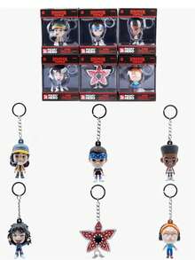1pc Netflix Official Licensed Character Keychain Pendant, Durable PVC Material, Cool Car Interior Decoration, Bag Charm, Car Backpack Ornament, Perfect Surprise Gift For Netflix Fans - Multicolor - View 7