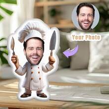 Customized Funny Pillow, Mini Throw Pillow, Custom Face Pillow, Macho Man Shaped Pillow, Unique Gift With Your Own Photo For Family, Friends, Lover,Durable,Breathable,Lightweight,Washable,Funny,Cute,Love,Soft,Comfortable,Elegant,Simple,Custom,Personalized,Unique,Ideal Gifts For Him,Ideal Gifts For Her,Him,Her,Boyfriend,Girlfriend,Dad,Mom,Family,Friends,For Anniversaries,For Mother's Day,For Birthdays,For Valentine's Day,For Graduation,For Father's Day,For Weddings,For Housewarming,Sofa,Bed,Car,Tea Room,Bedroom,Bathroom,Living Room,Dining Room - Upload Pictures to Customize Pillows - View 10